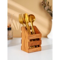 Подставка для столовых приборов Adelica, 9×8×14 см, дерево дуб