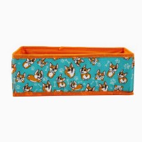 Органайзер для хранения, кофр для белья 8 ячеек «Корги», 28×16×10 см