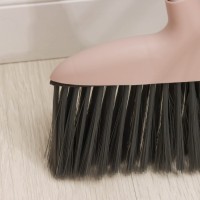 Щётка для пола Доляна, совок 25×23 см, щётка 29×84 см, металлическая ручка 77 см, розовая