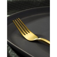 Вилка столовая Magistro «Оску стандарт», h=19,5 см, цвет золотой