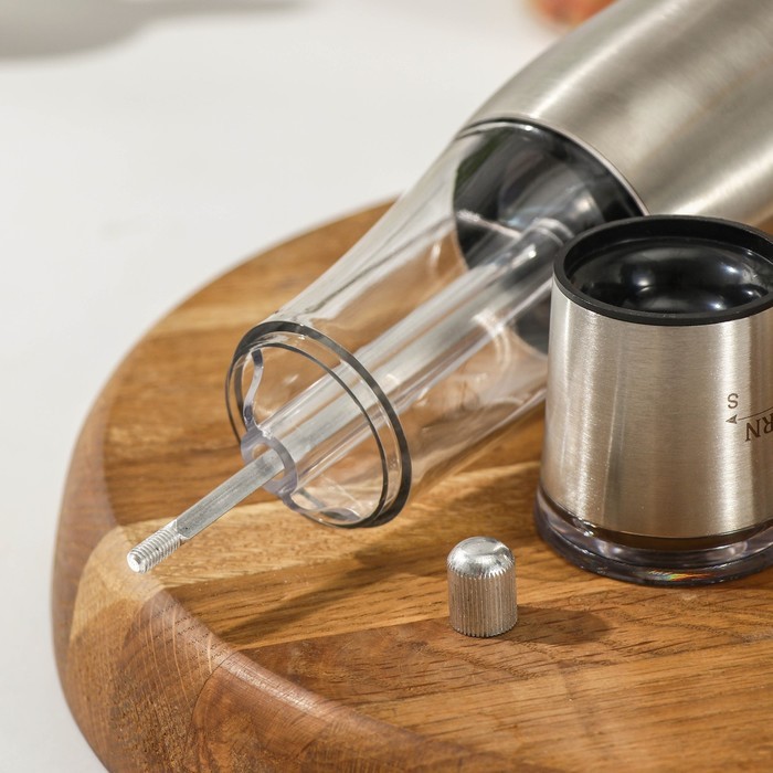 Мельница «Восторг», 19×6,5 см, двухсторонний помол для соли и перца Мельница «Восторг», 19×6,5 см, двухсторонний помол для соли и перца