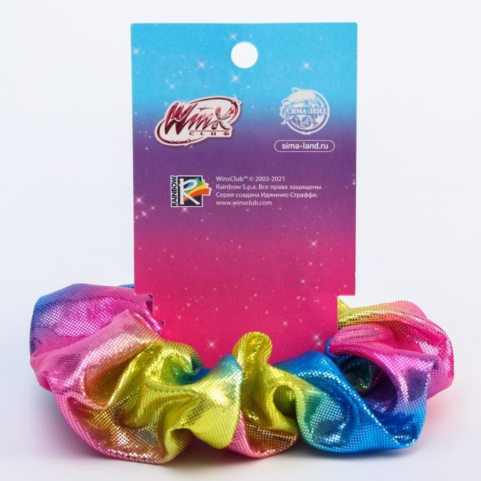 Резинка для волос блестящая цветная, WINX