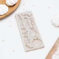 Молд силиконовый «Свадебная атрибутика», 16×6×0,9 см, цвет МИКС