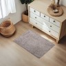 Коврик для дома Доляна «Букли длинные», 40×60 см, длина букли 2 см, светло-серый