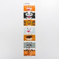 Термонаклейки на 7 яиц «Зверюшки» на пасху, 7.3×34.2 см