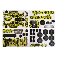 3D Конструктор из пенокартона «Военный Внедорожник», с символикой Z, 46 деталей