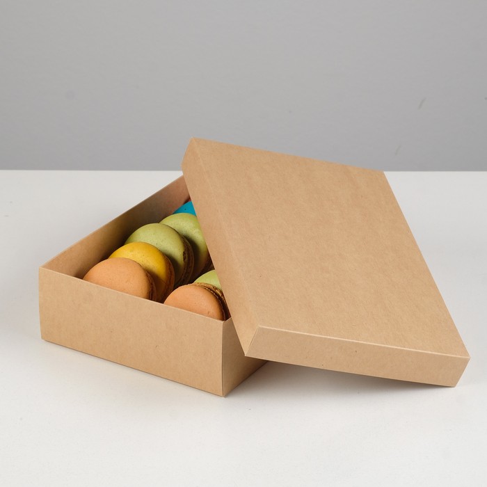 Коробка картонная без окна, белый, 21 х 15 х 5 см