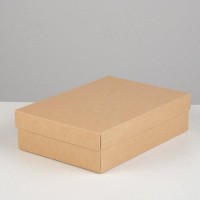 Коробка картонная без окна, белый, 21 х 15 х 5 см