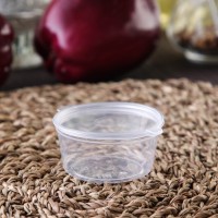 Соусник одноразовый, 30 мл, с неразъёмной крышкой, цвет прозрачный