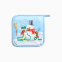 Набор кухонный Ёлочка: подставка 15*15 см, прихватка 17*17см