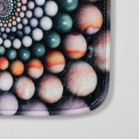 Коврик для ванной и туалета Доляна «Каменные завитки», 3 шт., 35×39 см, 40×50 см, 45×75 см