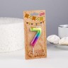 Свеча в торт «Цифра 7», 5.5 см