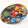 Тарелка одноразовая бумажная «С Днем Рождения!», 18 см, Мстители