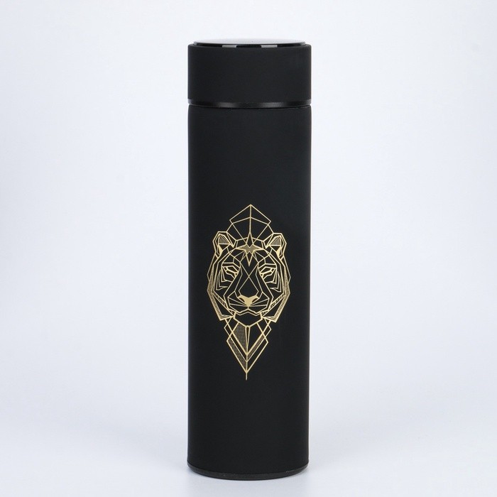 Термос «Тигр» 500 мл, с ситечком, с датчиком температуры