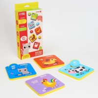 Макси-пазлы (головоломка) 2 в 1 для ванны «Кто как говорит?» 16 деталей