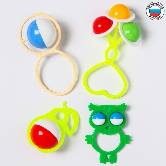 Набор погремушек «Летний сон», 4шт, цвет МИКС