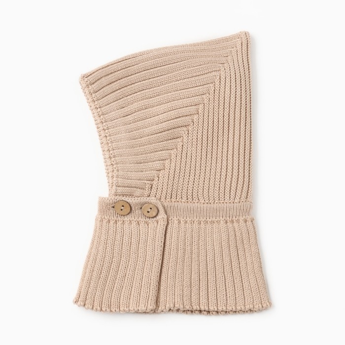 Шапка-шлем детская «Крошка Я», размер 46-48 (1-2 года) , бежевая