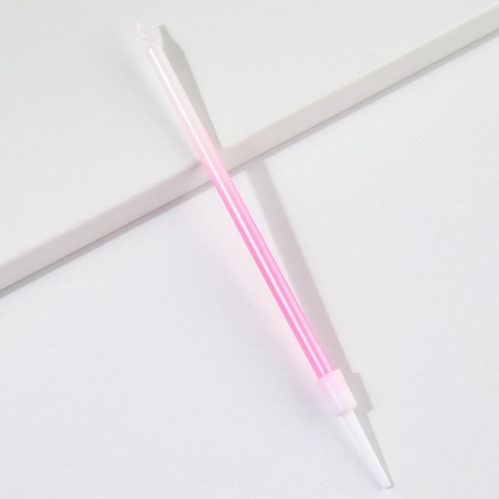 Свечи для торта «В твой особенный день», розовые, 6 шт., 13×0.4 см