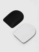 Подпяточники для обуви, клеевая основа, 8×6 см, пара, чёрные