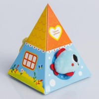 Развивающий браслетик - погремушка «Котик» в домике, 2шт