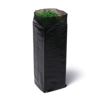 Пакет для рассады, 1.6 л, 8 × 14 см, толщина 50 мкм, с перфорацией, чёрный, Greengo