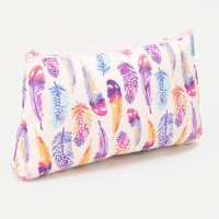 Косметичка на молнии, цвет белый/разноцветный