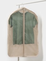 Чехол для одежды LaDо́m на молнии, 90×60 см, бежевый, материал батист