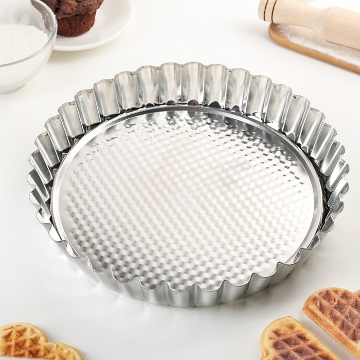 Форма для выпечки «Классика», 28×4,5 см, съёмное дно