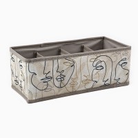 Органайзер для хранения, кофр для белья 8 ячеек «Лица», 28×16×10 см