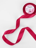 Лента атласная, 25 мм × 23±1 м, ярко-розовая №72