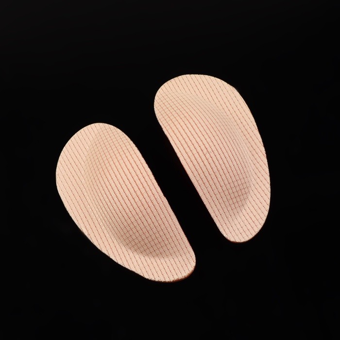 Супинаторы для обуви, на клеевой основе, 8.5×4 см, пара, бежевые