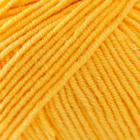 Пряжа "Jeans" 55% хлопок, 45% акрил 160м/50гр (35 желтый)