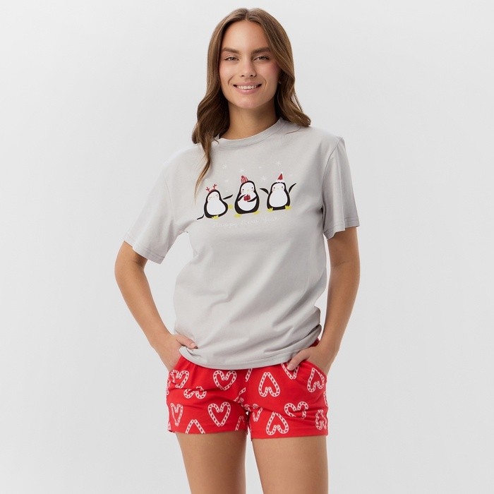 Пижама женская (футболка и шорты) KAFTAN "Love" размер 44-46