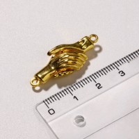 Замок магнитный «Руки» (набор 2 шт.), цвет золото