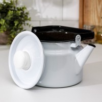 Чайник, 2 л, без деколи, индукция, цвет белый