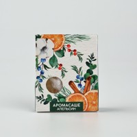 Ароматизатор для дома новогодний «Тепла и уюта», аромат апельсин, 11×11 см