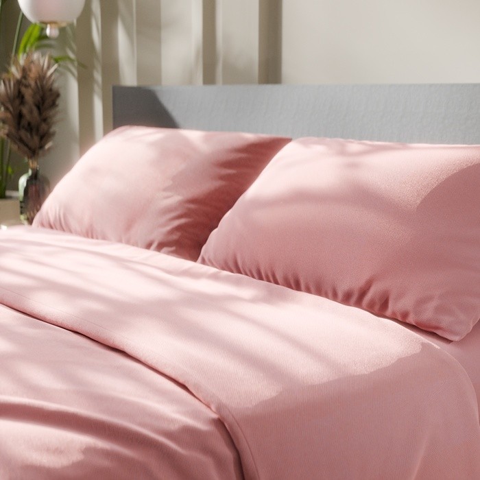 Постельное бельё Этель 2 сп «Розовый нектар» 175х215, 200х220, 50х70-2 шт, 100% хлопок, бязь 125г/м2