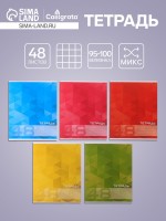 Тетрадь 48 листов в клетку, Calligrata.MonoColor, МИКС