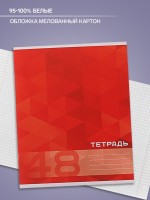 Тетрадь 48 листов в клетку, Calligrata.MonoColor, МИКС