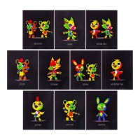 Набор предметных тетрадей 48 листов Calligrata «Неоновые звери», 10 предметов