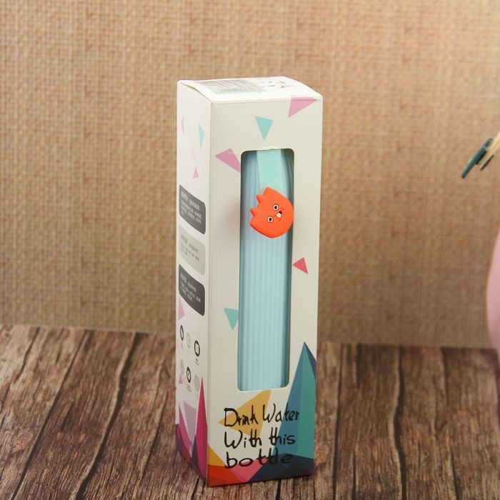 Бутылка «Медвежонок», 300 мл, 6×6×21 см, цвет МИКС