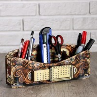 Органайзер для канцелярских предметов «Древняя карта», с вечным календарём