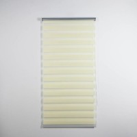 Штора рулонная «День-ночь», 90×180 см (с учётом креплений 3,5 см), цвет бежевый