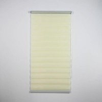 Штора рулонная «День-ночь», 90×180 см (с учётом креплений 3,5 см), цвет бежевый