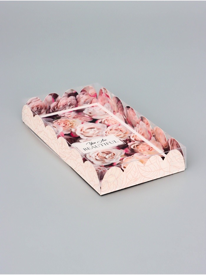 Коробка для печенья, «Розы», 10.5×20×3 см