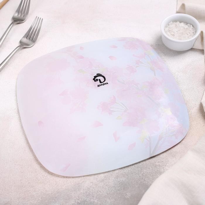 Тарелка обеденная Доляна «Сакура», 25×25 см