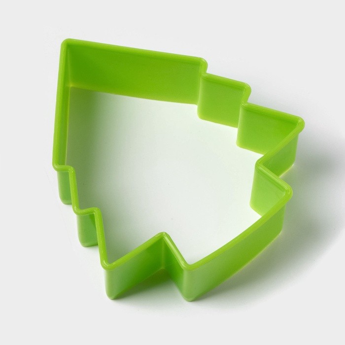 Формы для печенья новогодние Доляна «Ёлочка», набор 5 шт., пластик, разноцветные