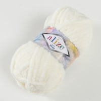 Пряжа "Softy mega" 100% микрополиэстер 70м/100гр (62 светло-молочный)