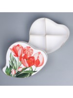 Коробка подарочная, кондитерская упаковка «Тюльпаны», 20×15×5 см