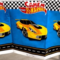 Скатерть "С днём рождения" 137*180см